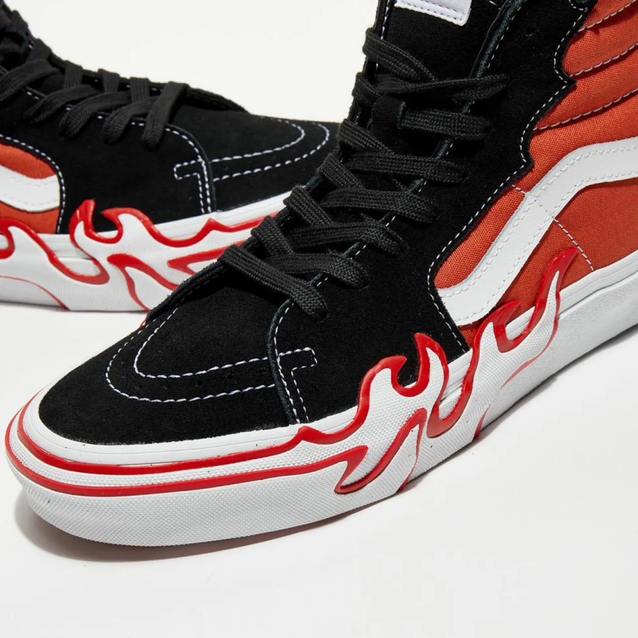 Baskets SK8-Hi Flame noir/brique