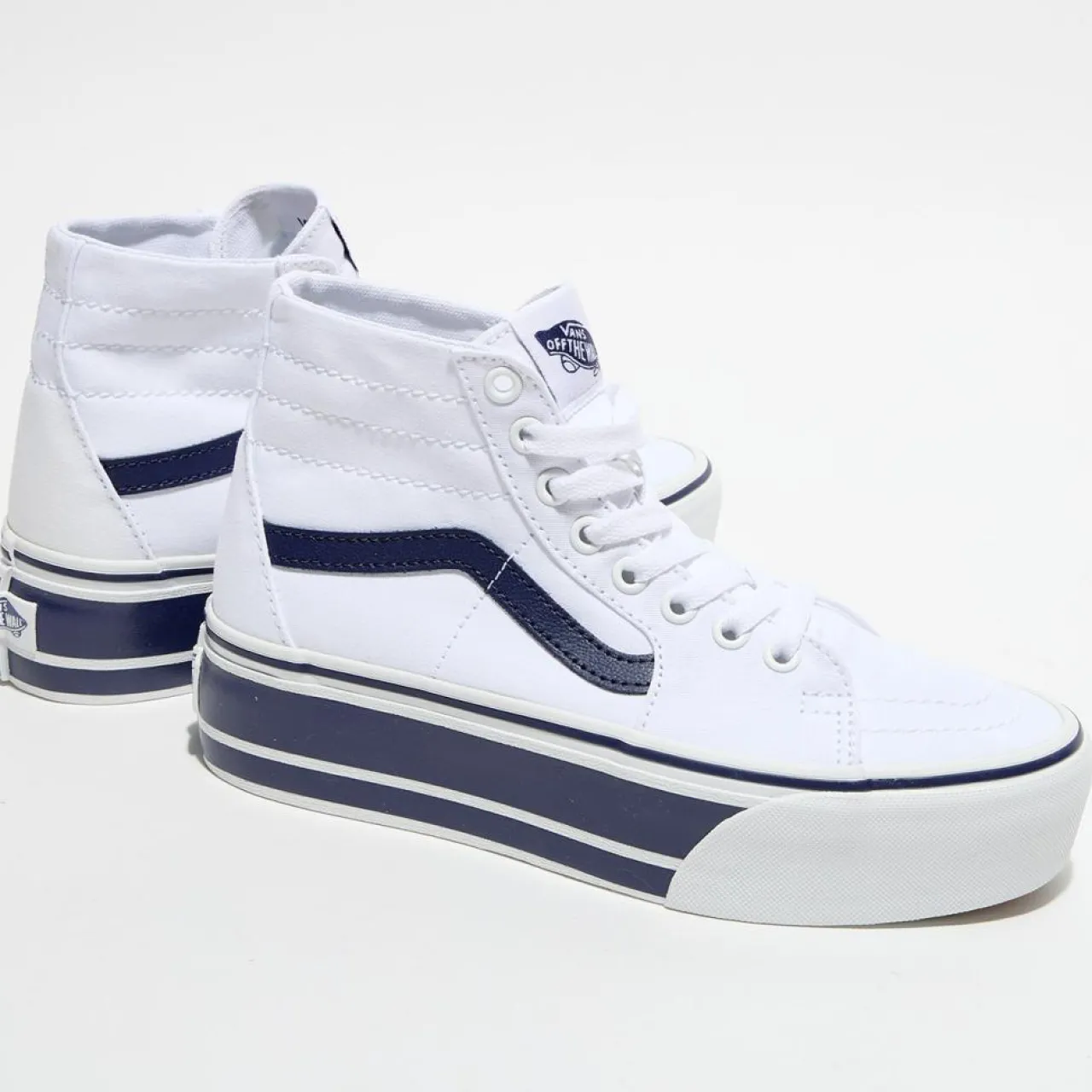 Baskets SK8-Hi Tapered blanc/bleu