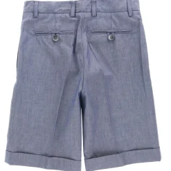 Bermuda en Toile de Coton bleu - 9A/15A