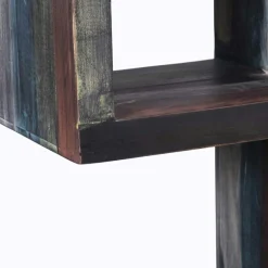 Bibliothèque asymétrique manguier pushkar multicolore - 75x30x185 cm