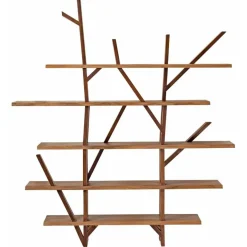 Bibliothèque déstructurée saba marron - 180x40x200 cm