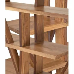 Bibliothèque déstructurée saba marron - 180x40x200 cm