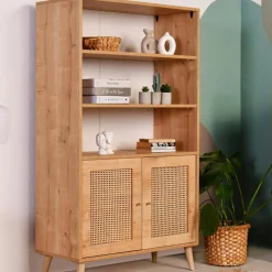 Bibliothèque Hazeran chêne - 40x90x110 cm