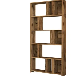 Bibliothèque lima noyer - 90x180x20 cm