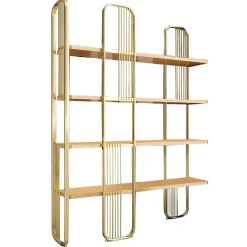 Bibliothèque Sierra jaune - 125x180x28 cm