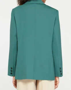 Blazer droit en Laine mélangée Cléo Oversize vert
