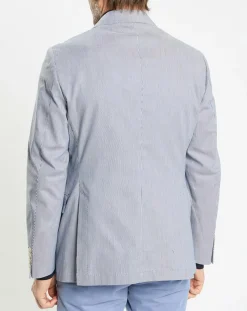 Blazer en Coton & Lin Milleraie bleu/blanc