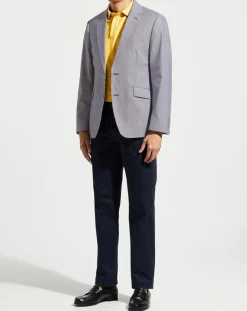 Blazer en Coton & Lin Milleraie bleu/blanc