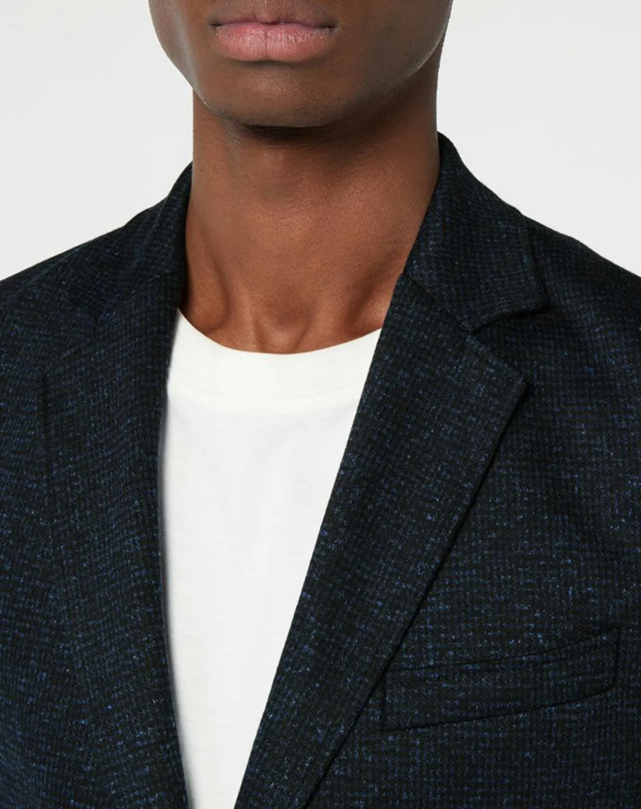 Blazer en Laine & Lin mélangés Stretch Laveste bleu marine