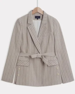 Blazer en Laine mélangée Juno beige