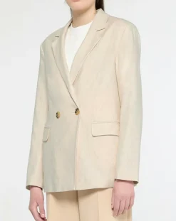 Blazer en Lin mélangé écru