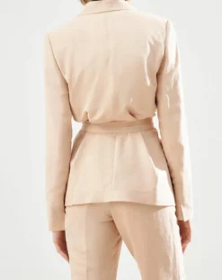 Blazer en Lin mélangé Isaline teint