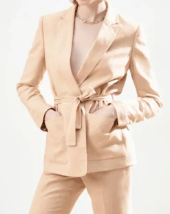 Blazer en Lin mélangé Isaline teint