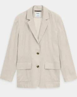 Blazer en Lin mélangé Marianne beige