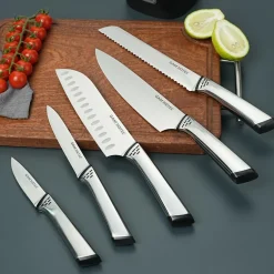 Bloc + 5 couteaux Cut noir