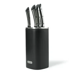 Bloc + 5 couteaux Sharp noir