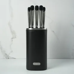 Bloc + 5 couteaux Sharp noir