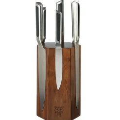 Bloc avec couteaux de cuisine Loki Imatra inox mat - 7 pièces