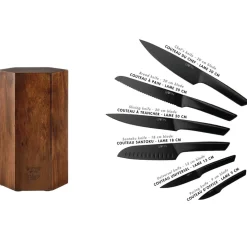Bloc avec couteaux de cuisine Jensen Imatra - 7 pièces