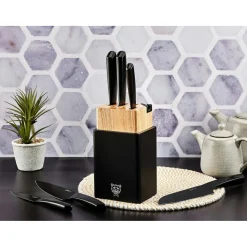 Bloc avec couteaux de cuisine Jensen Porvoo - 8 pièces