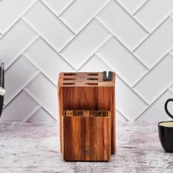 Bloc avec couteaux de cuisine et couteaux à steak Jensen Loviisa - 14 pièces