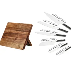 Bloc avec couteaux de cuisine Loki Vantaa inox mat - 7 pièces