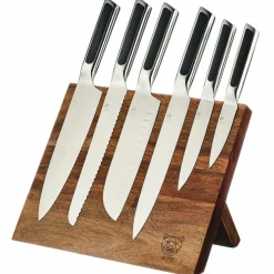 Bloc avec couteaux de cuisine Loki Vantaa inox mat - 7 pièces