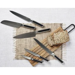 Bloc avec couteaux de cuisine Loki Vantaa inox mat - 7 pièces