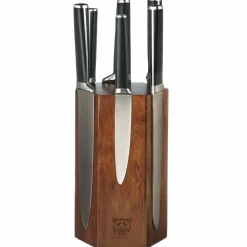 Bloc avec couteaux de cuisine Jona Imatra inox mat - 7 pièces