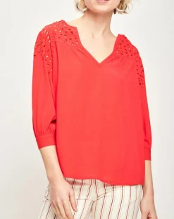 Blouse Amirah rouge