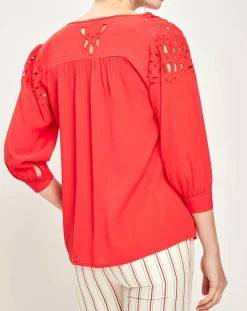 Blouse Amirah rouge