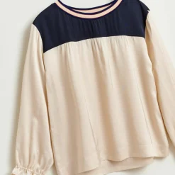 Blouse Astrid ample et fluide beige