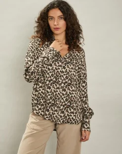 Blouse Canon naturel/marron
