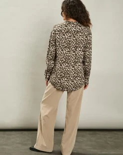 Blouse Canon naturel/marron