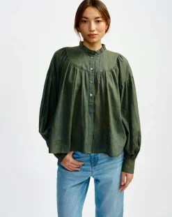 Blouse Diana olive night