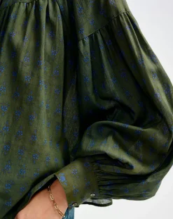 Blouse Diana olive night