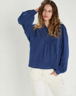 Blouse Elena bleue