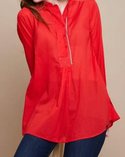 Blouse Eva Mara Voile rouge
