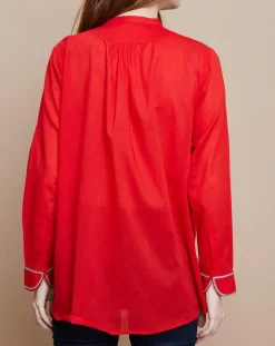 Blouse Eva Mara Voile rouge