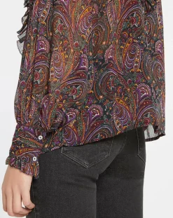 Blouse imprimée Cachemire multicolore