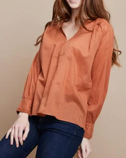 Blouse Jampa Lace Detail canyon