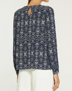 Blouse Leandra bleu marine