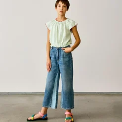 Blouse légère Poeha vichy menthe