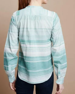 Blouse Émeline Estampe menthe clair