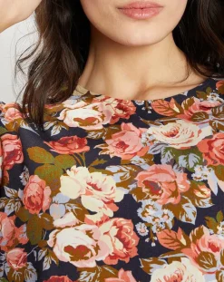 Blouse Patchwork encre