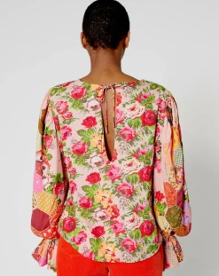 Blouse Patchwork rose