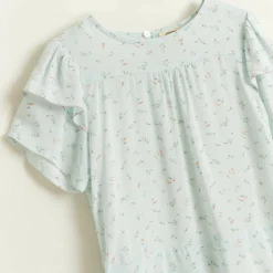 Blouse Pauw fluide imprimée bleu clair