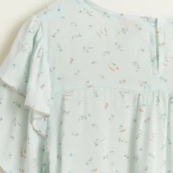 Blouse Pauw fluide imprimée bleu clair