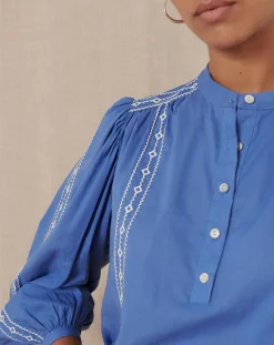 Blouse Tevy bleue