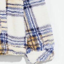 Blouson Aika à carreaux écru